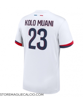 Paris Saint-Germain Randal Kolo Muani #23 Maglia Gara Trasferta Repliche 2024-25